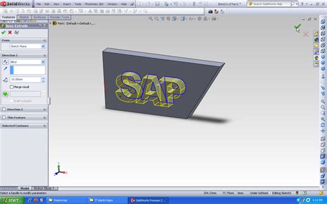 How to make a logo of a company in SolidWorks? | GrabCAD Tutorials