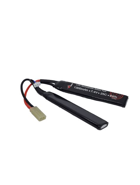 Airsoft 7 4V 1300mAh 25C LiPo Cranstock Battery With Case LP302 Vapextech