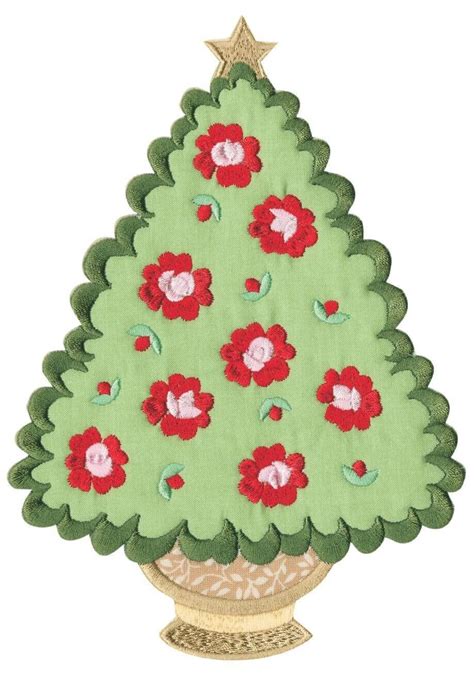 Sapins De Noel Applique Cr Atrices Broderie Machine