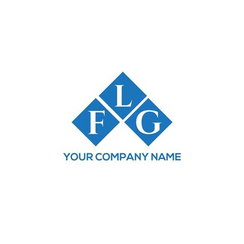 flg letter logo design  white background flg creative initials