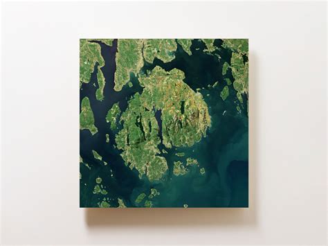 Acadia National Park Map Art