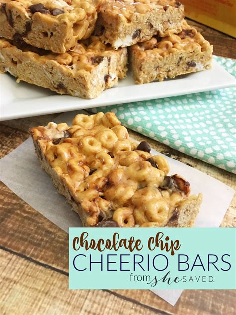 Easy Chocolate Chip Cheerio Bars Recipe Shesaved®