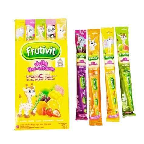 Jual FRUTIVIT JELLY VITAMIN C ISI 20 PCS JELI CEMILAN ANAK RASA BUAH