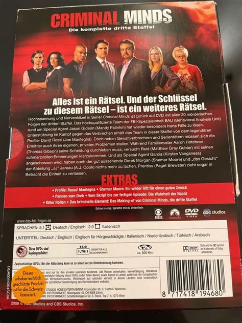 Dvd Serie Criminal Minds Staffel Kaufen Auf Ricardo