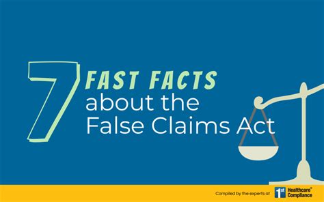 Fast Facts About The False Claims Act First Healthcare Compliance