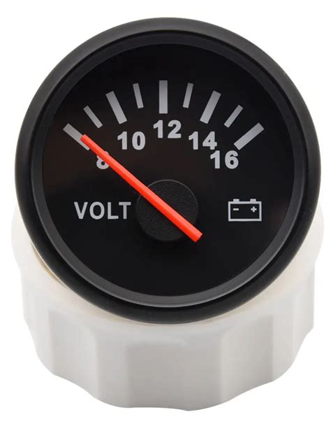 Red Backlight Auto Car 2 52mm Voltmeter 8 16V Car Gauge VOLTS Voltage