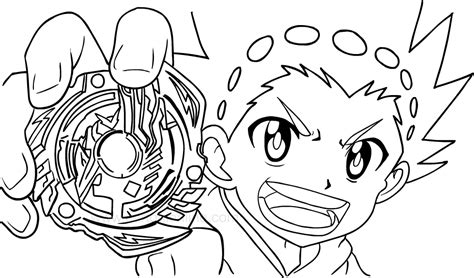 Drawing Beyblade Burst coloring page