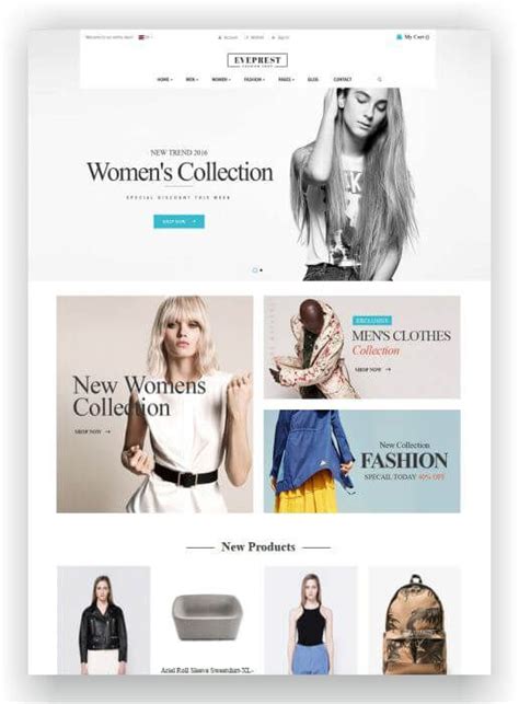 Magento Fashion Shop Template for Fashion, Shoes, Jewellery and more! Clean Code, Ecommerce ...