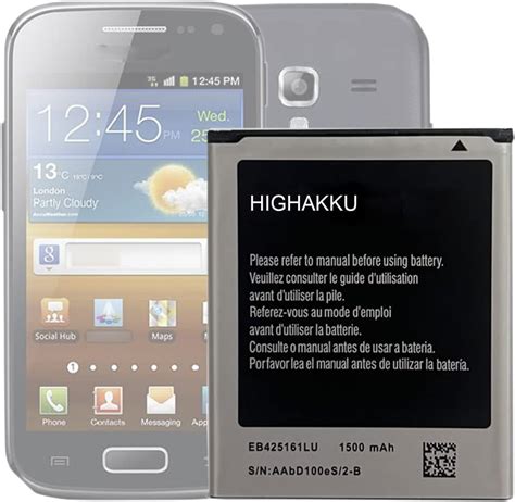 HIGHAKKU Batterie De Remplacement Compatible Avec Samsung Galaxy Ace 2