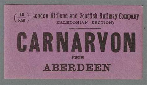 LONDON MIDLAND And SCOTTISH RAILWAY LUGGAGE LABEL CARNARVON From