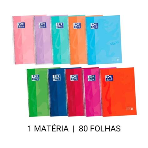 Caderno Universit Rio Mat Ria Folhas Oxford Esfera Papelaria