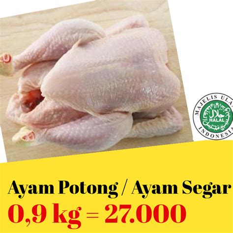 Jual Ayam Potong Ayam Segar 09 Kg 8 Potongan Kota Tangerang