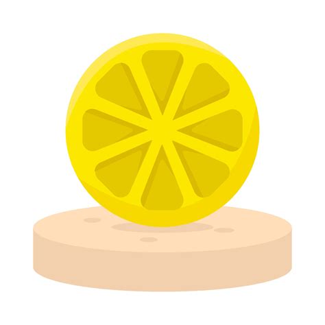 Illustration of lemon slice 46002543 Vector Art at Vecteezy