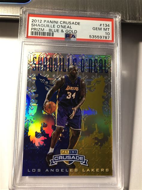 Shaquille O Neal 2012 Crusade 134 Prizm Blue Gold Price Guide