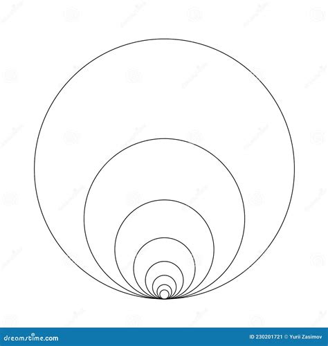 C Rculo De Secuencia Fibonacci Relaci N Dorada Espiral De Formas