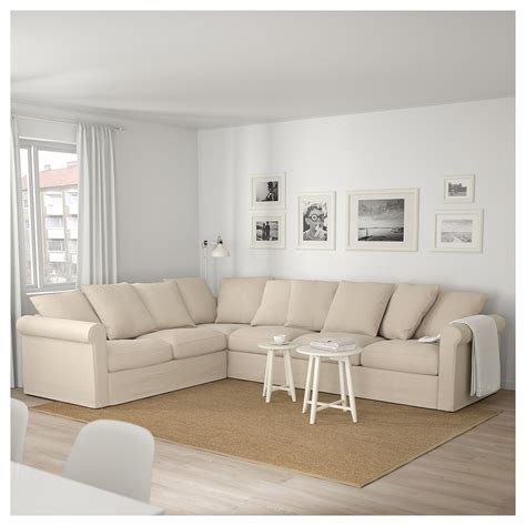 GrÖnlid Sectional 5 Seat Corner Sporda Natural Ikea Canapé Angle Couleur De Salle De