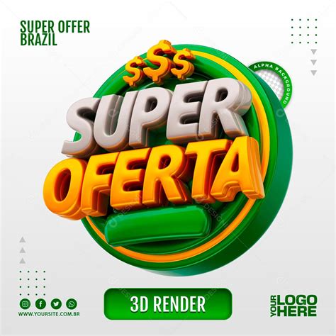 Selo 3d Para Composição Super Ofertas Psd [download] Designi