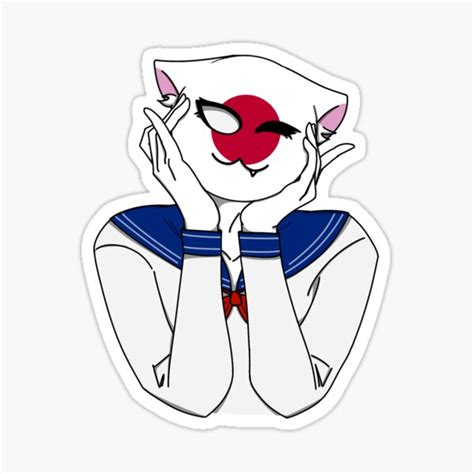 "Japan Countryhuman" Sticker for Sale by AntiPolitical | Redbubble