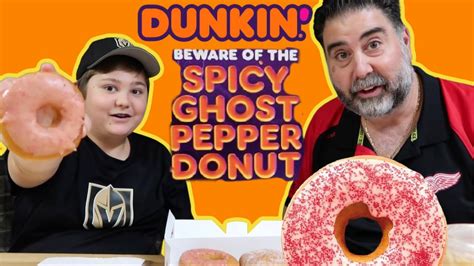 Reviewing The New Dunkin Spicy Ghost Pepper Donut Youtube