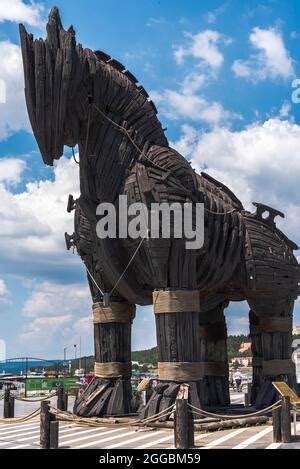 The wooden horse of Troy, the original trojan horse used in the movie ...