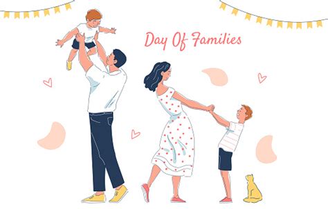 International Day Of Families Vector Poster Stock Illustration ...