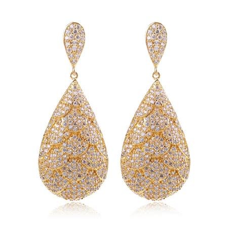 Earrings For Women Cubic Zircon Luxury Drop Earring Wedding Earrings