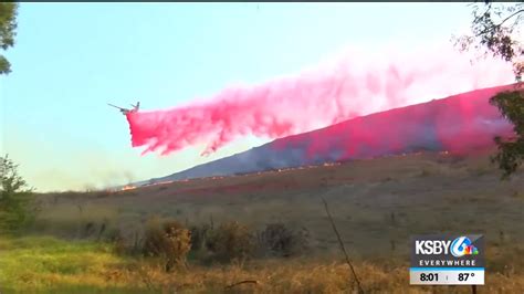 Firefighters stop spread of San Luis Obispo fire that threatened homes, evacuations lifted