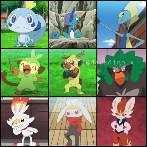 Galar Starters Pokemon Comics Pokemon Anime