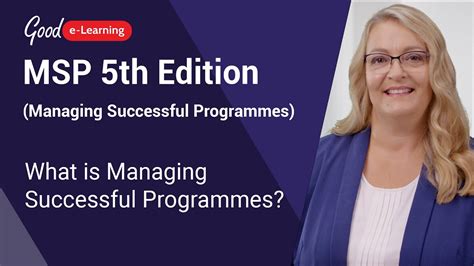 What Is Managing Successful Programmes Msp 5th Edition Good E Learning