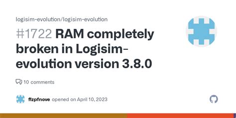 RAM completely broken in Logisim-evolution version 3.8.0 · Issue #1722 ...