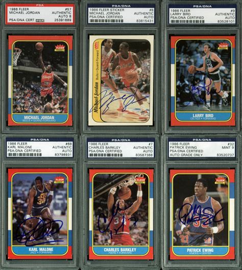 Lot Detail Fleer Basketball Complete Signed Set