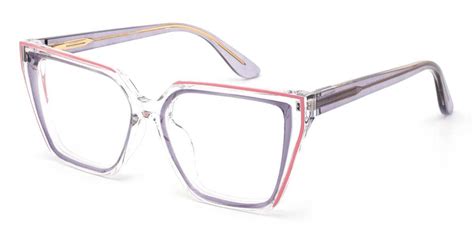 Verne Square Purple Glasses For Women Lensmart