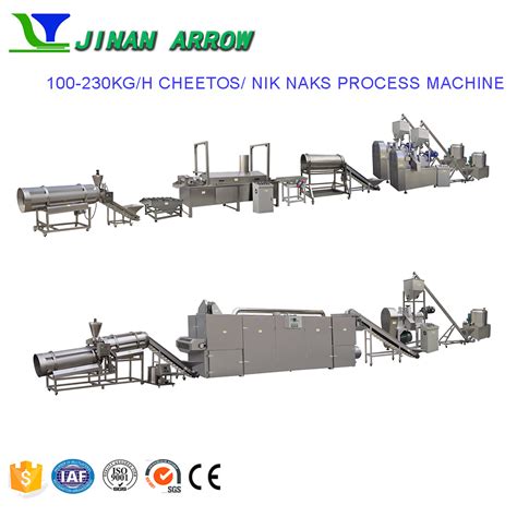 Fully Automatic Extruded Corn Nik Naks Processing Line Cheetos Food