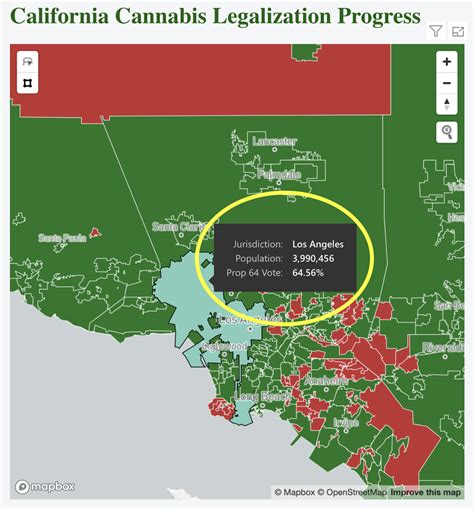 Introducing Interactive Map Of California Cannabis Legalization