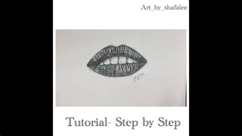 How To Draw Realistic Lips Tutorial For Beginners Youtube