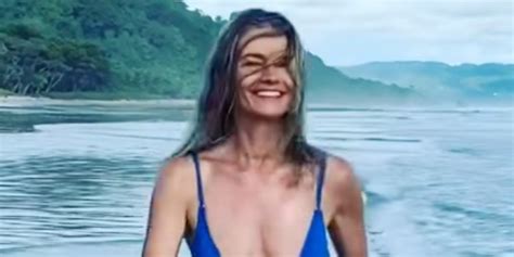 Paulina Porizkova 56 Has A Slow Mo Baywatch Moment In New Bikini