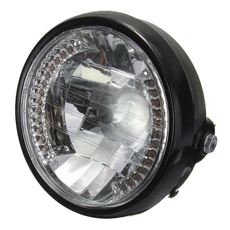 Inch Motorcycle Round Headlight Halogen H Bulb Head Lamp For Harley