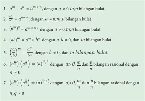 Sifat Sifat Eksponen Beserta Jawaban Latihan Halaman Matematika