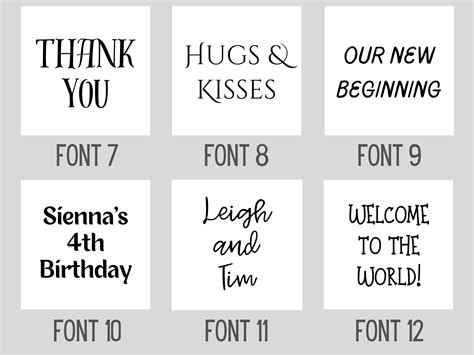 Printable Stickers/labels With Custom Fonts and Colors, Square Labels ...