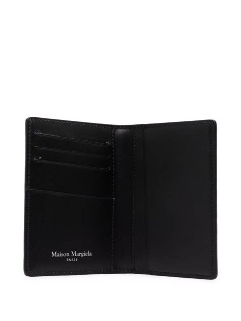 Maison Margiela Four Stitch Leather Card Holder Black Farfetch