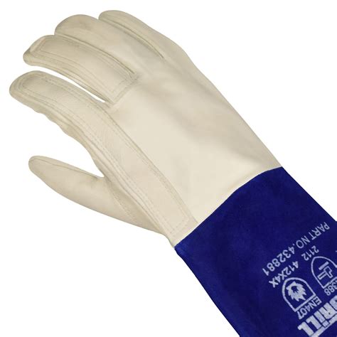 TIG WELDING EXTENDED CUFF GLOVES (BLUE/WHITE) – MediPrompt