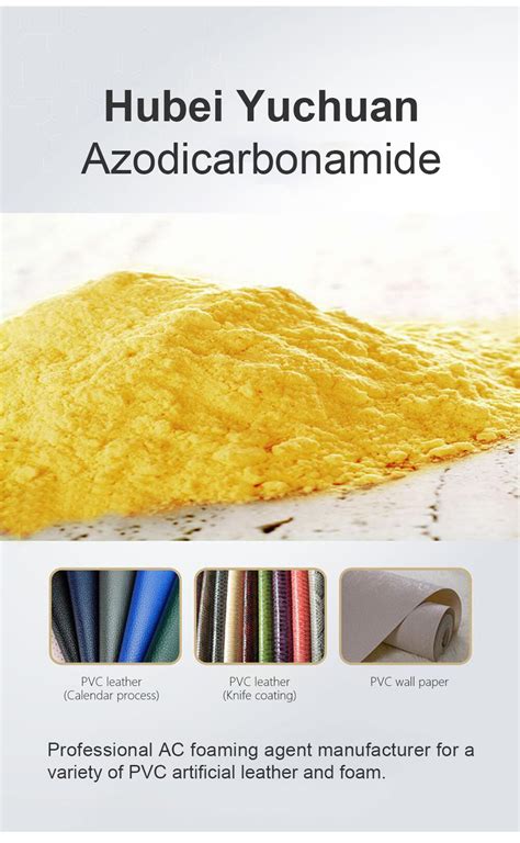 Yellow Powder Adc Ac Foaming Blowing Agent Plastic Additives Ac