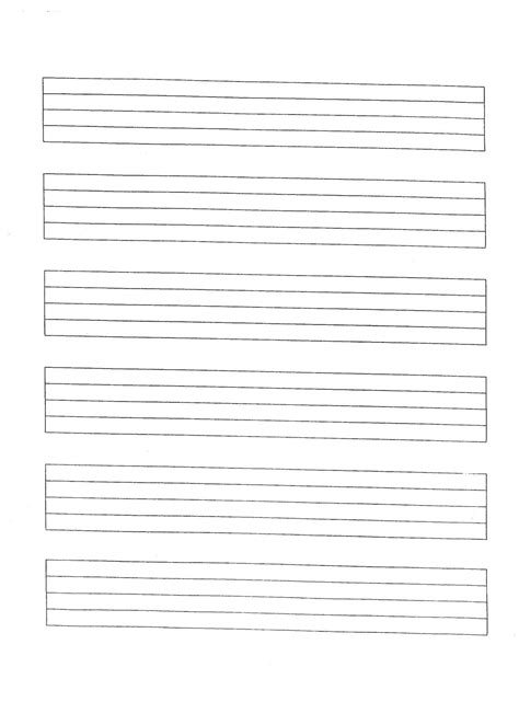 Music Staff Printable Sheets