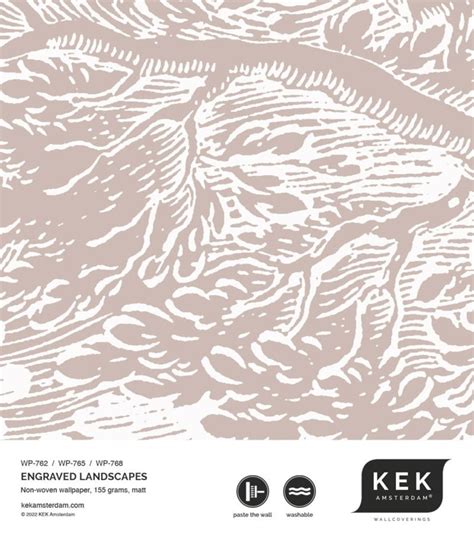 KEK Amsterdam Papier peint Paysages gravés nude WP x cm LIVING AND CO