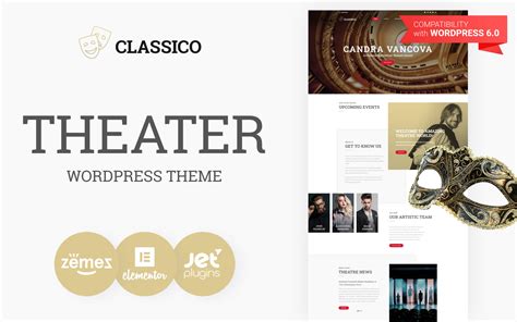 Classico Tema Wordpress Adaptable Al Teatro