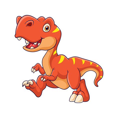 Red Dinosaur Tyrannosaur Cartoon Isolated Cute Illustration, 52% OFF