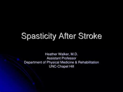 PPT - Spasticity After Stroke PowerPoint Presentation, free download ...