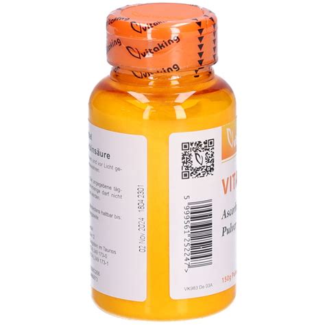 vitaking VITAMIN C Ascorbinsäure 150 g Shop Apotheke