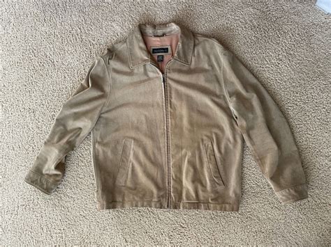 Vintage Banana Republic Mens Suede Jacket Size Xl Gem