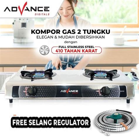 Advance Kompor Gas Tungku Stainless Steel Gb S Murah Lazada